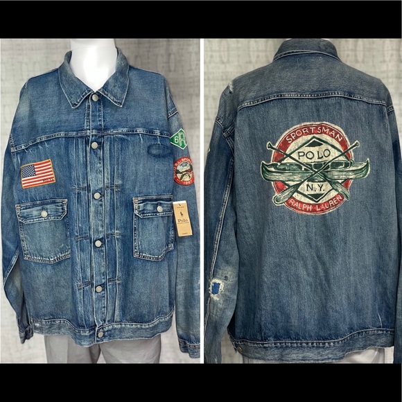 Polo Ralph Lauren Other - NWT Polo Ralph Lauren Sportsman Denim Button Down Jacket Size 4XLT
